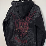 Vintage Y2K MONARCH All Over Print Hoodie Sweatshirt