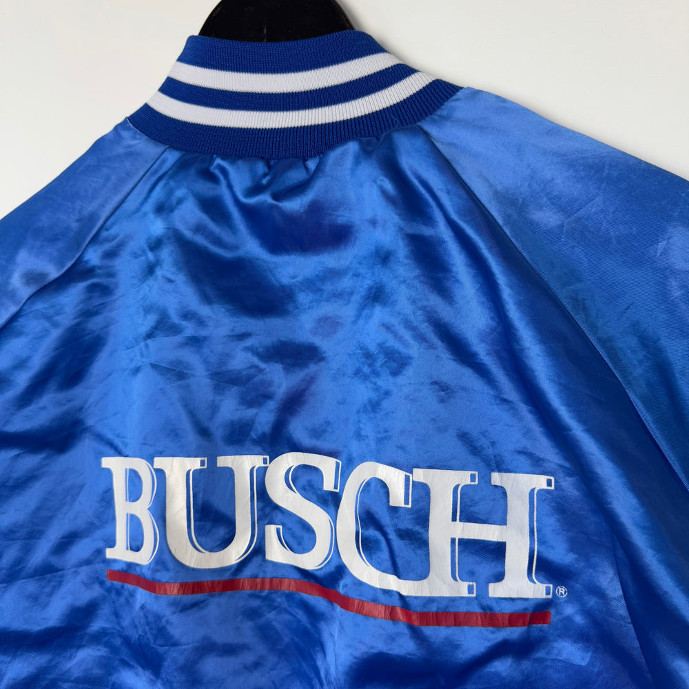 Vintage 1980's BUSCH Beer Promo Satin Bomber Jacket