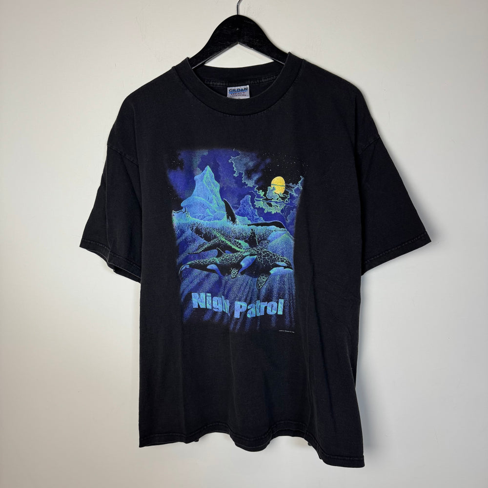 Vintage 90's NIGHT PATROL Wildlife Ocean Tshirt