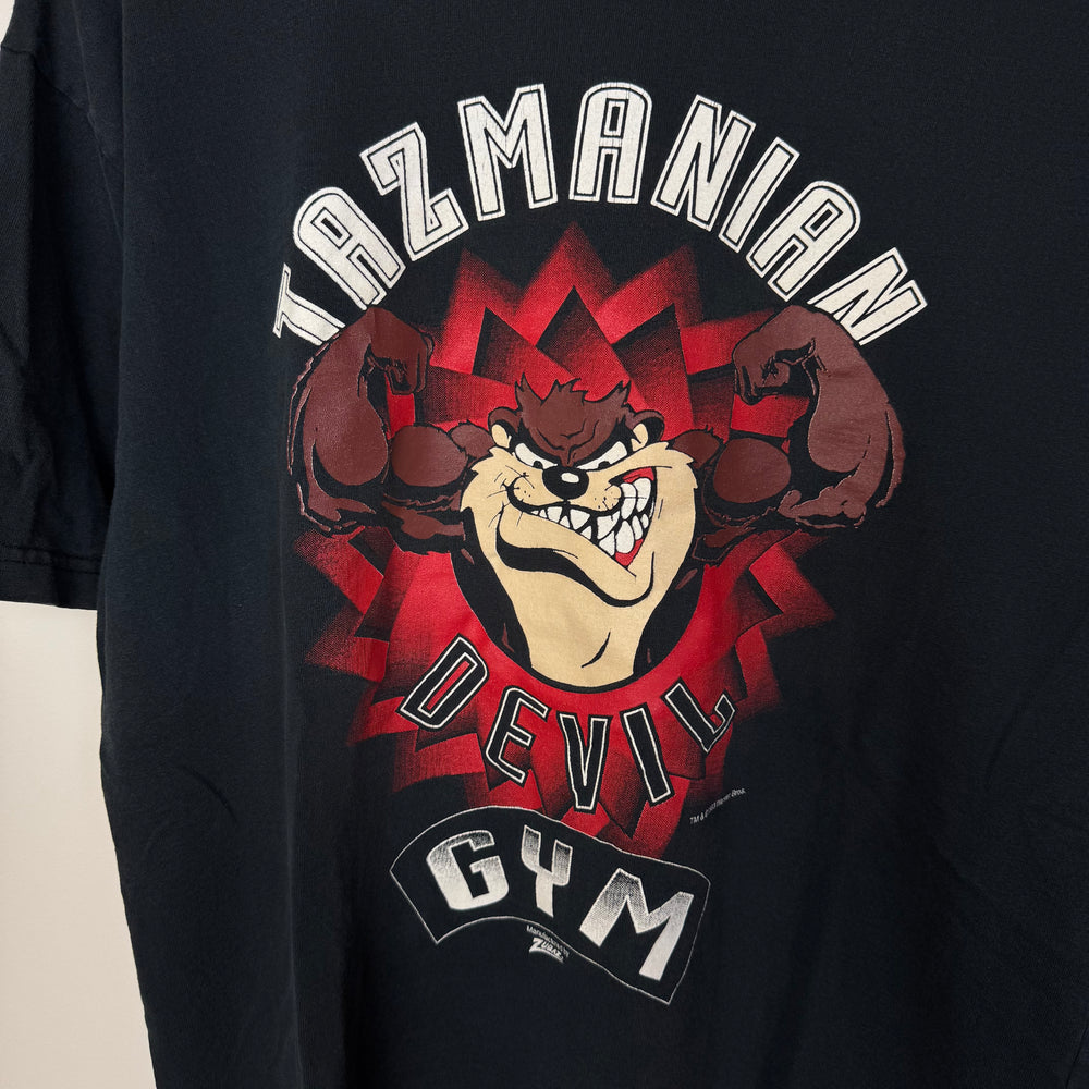 Vintage 90's LOONEY TUNES Taz Gym Tshirt Hoodie