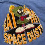 Vintage 1993 LOONEY TUNES Marvin The Martian SPACE DUST Hoodie Sweatshirt