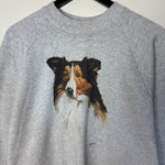 Vintage 90's BORDER COLLIE Dog Sweatshirt