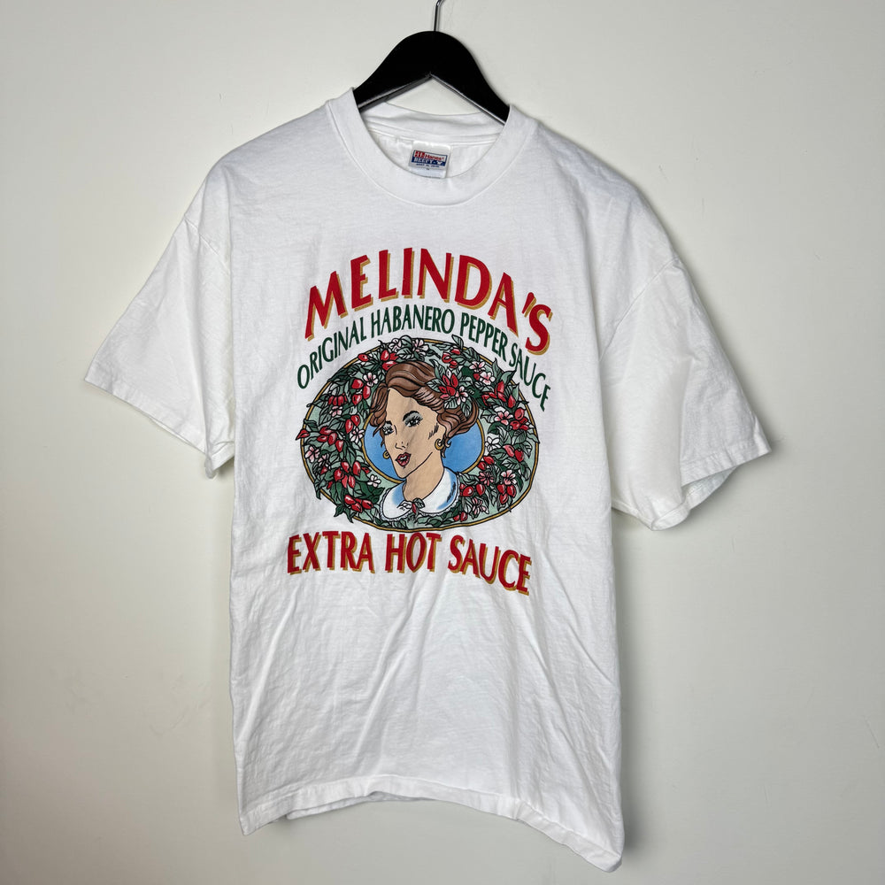 Vintage 90's MELINDA'S Hot Sauce Promo Tshirt