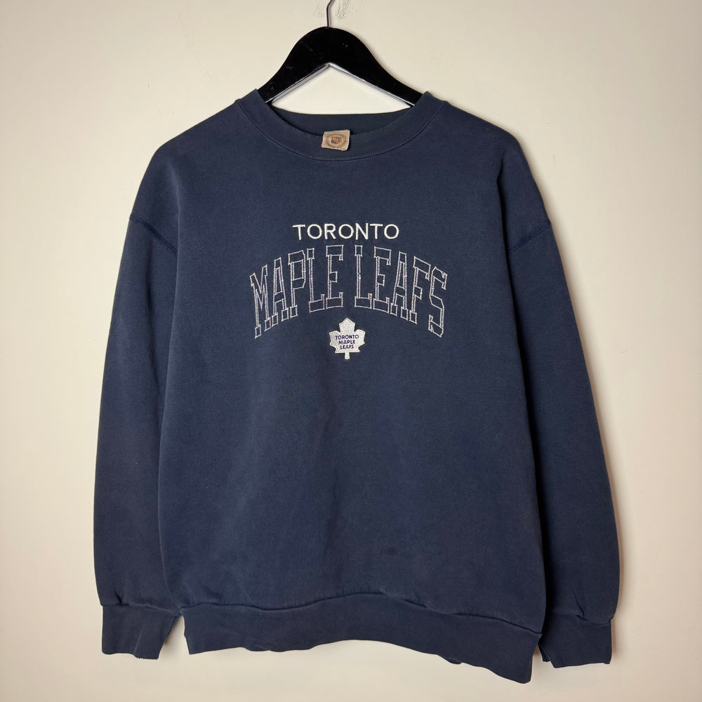 Vintage 90's NHL Toronto MAPLE LEAFS Embroidered Sweatshirt