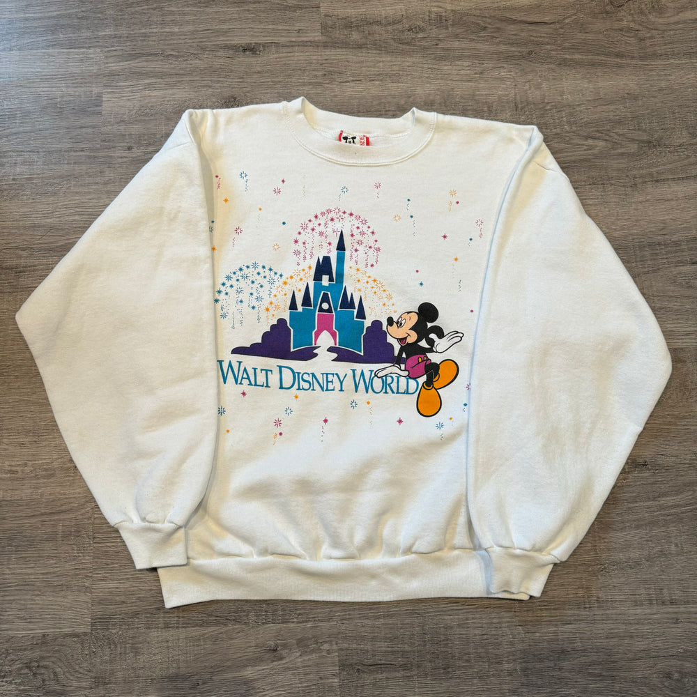 Vintage 90's DISNEY WORLD Mickey Mouse Crewneck Sweatshirt