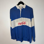Vintage 90's COCA-COLA Rugby Sweatshirt
