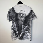 Vintage 90's EAGLE Wildlife All Over Print Tshirt