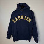 Vintage 1980's LAURIER University Varsity Hoodie Sweatshirt