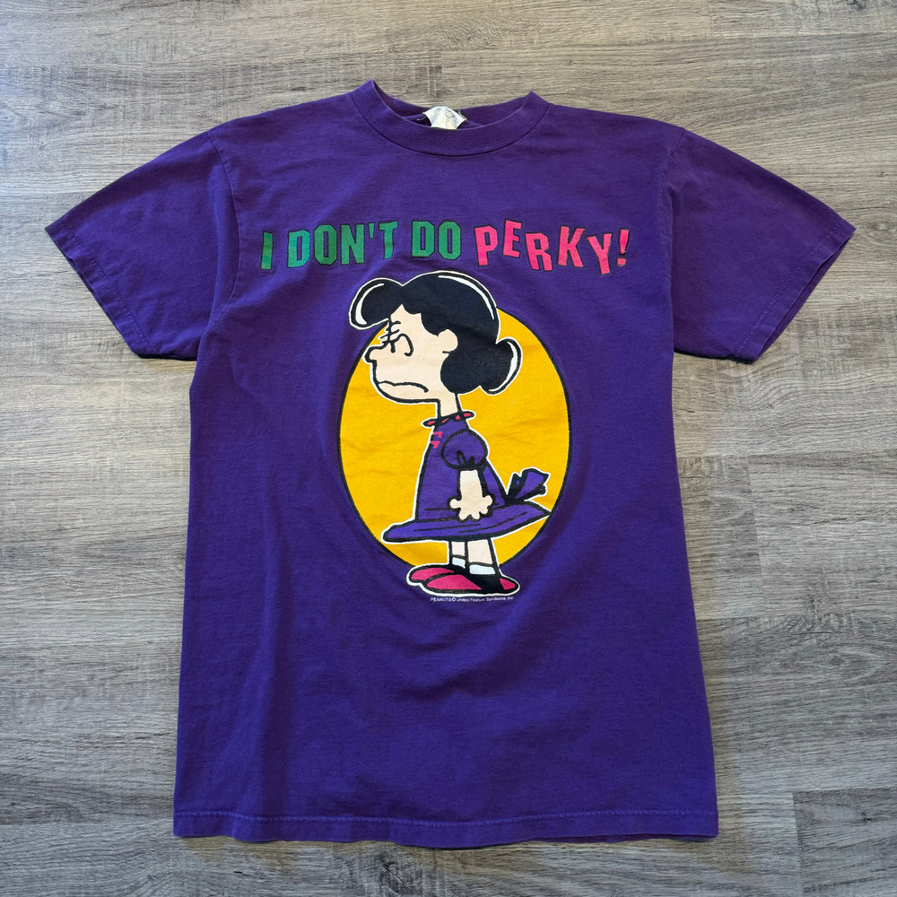 Vintage 90's PEANUTS Lucy "I Don't Do Perky" Tshirt
