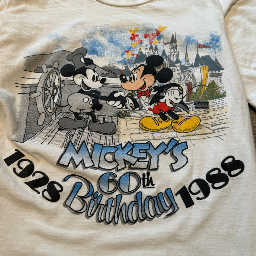 Vintage 1988 DISNEY Mickey Mouse 60th Anniversary Tshirt