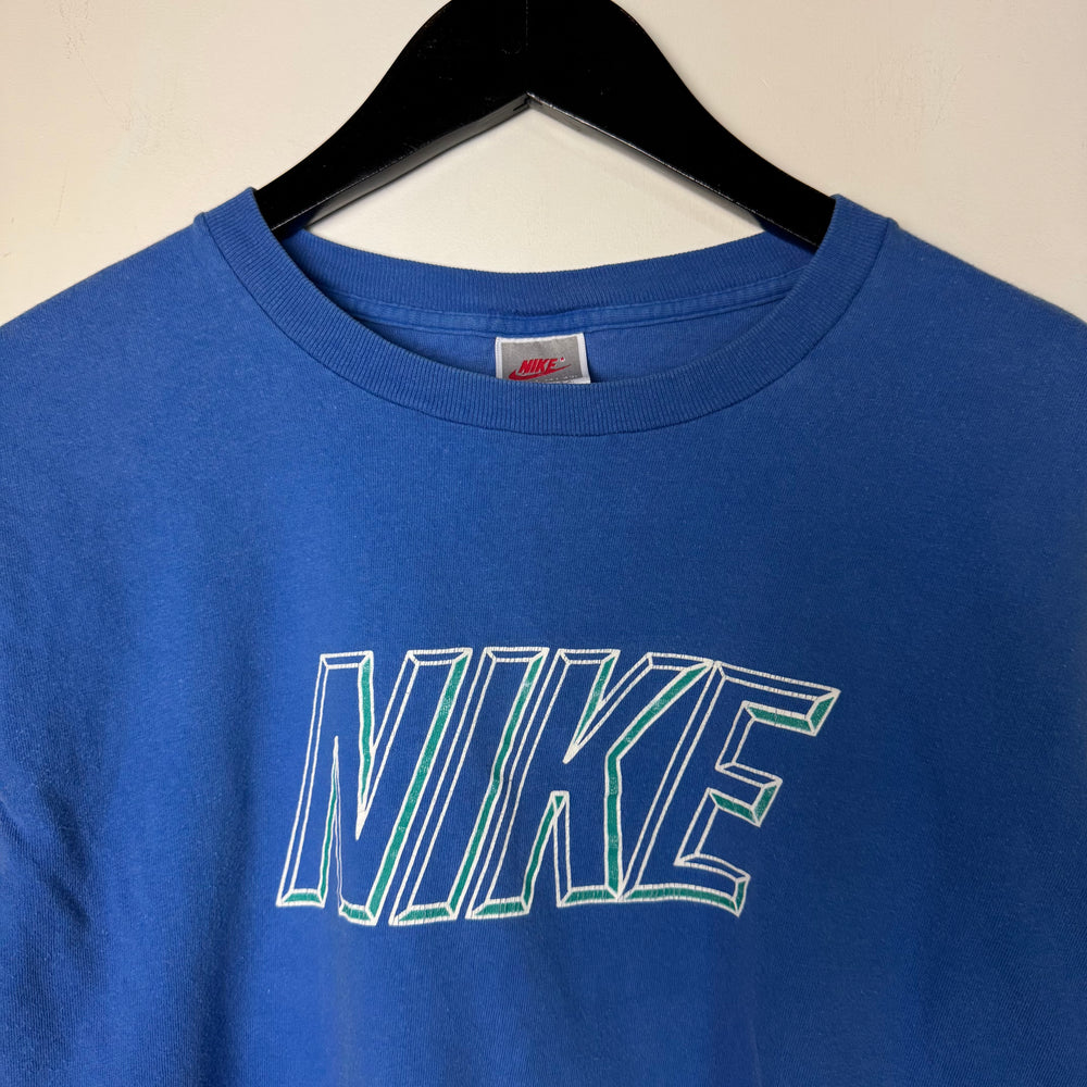 Vintage 90's NIKE Grey Tag Long Sleeve Tshirt