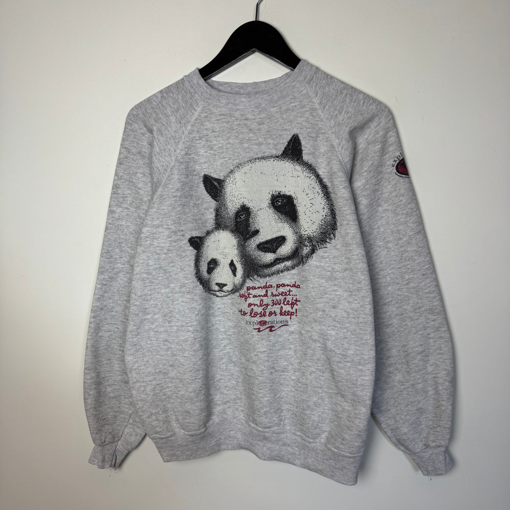 Vintage 90's PANDA Endangered Species Wildlife Sweatshirt
