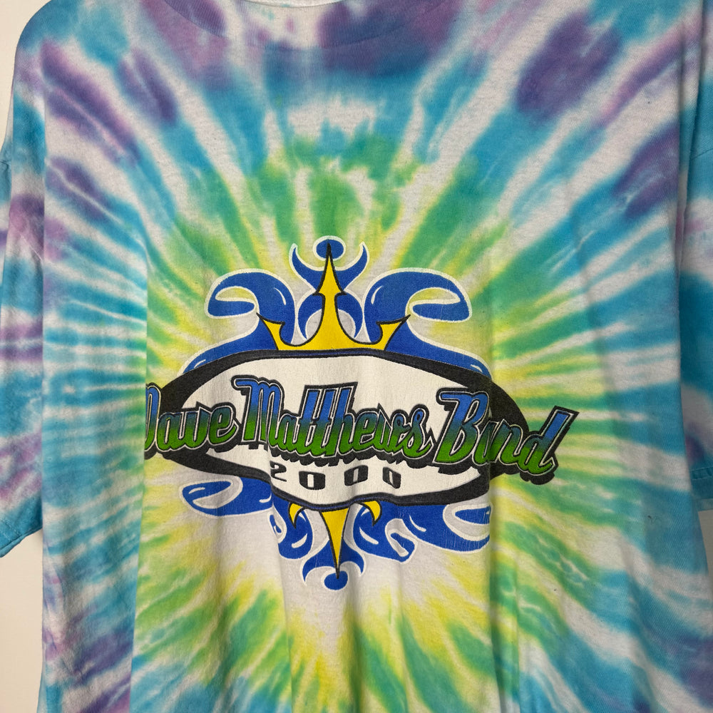 Vintage 2000 DAVE MATTHEWS BAND Tie Dye Tour Tshirt