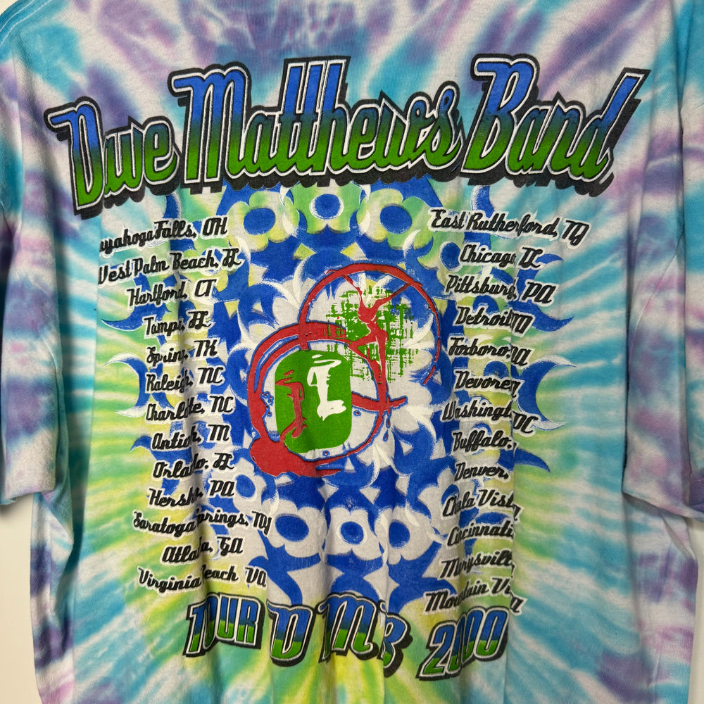Vintage 2000 DAVE MATTHEWS BAND Tie Dye Tour Tshirt