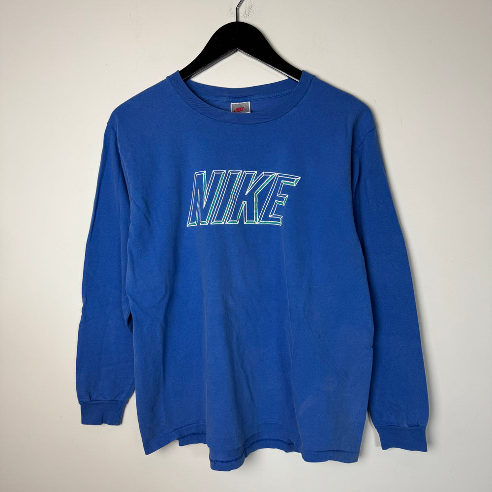 Vintage 90's NIKE Grey Tag Long Sleeve Tshirt