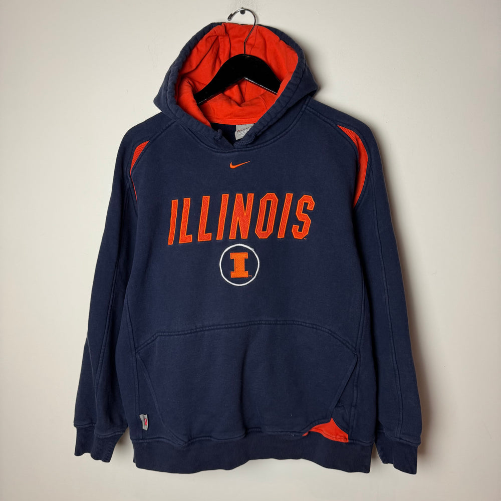 Vintage NIKE University of ILLINOIS Varsity Hoodie Sweatshirt