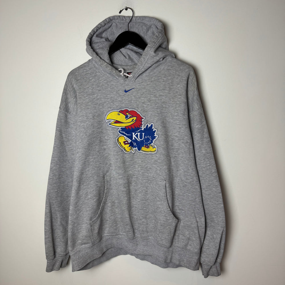 Vintage NIKE Kansas University Varsity Hoodie Sweatshirt