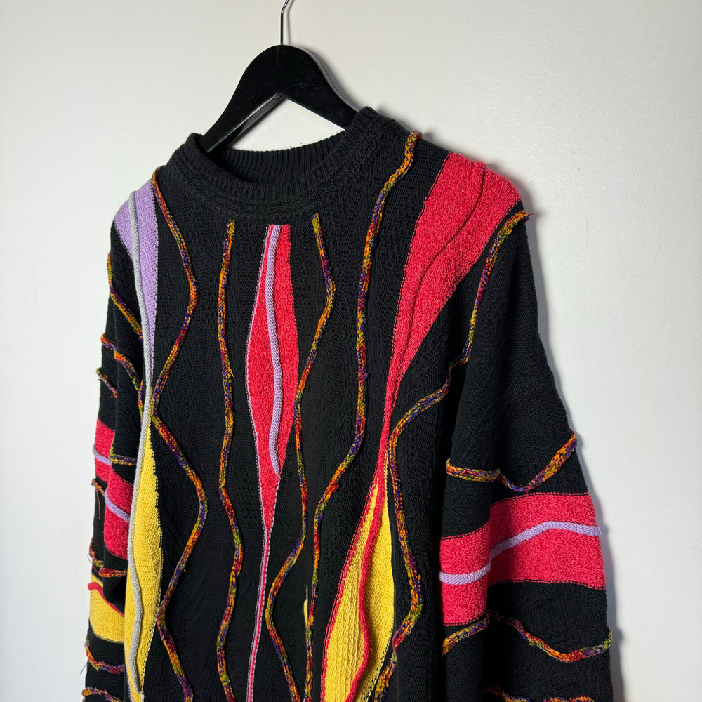 Vintage 90's COOGI Style Cable Knit Sweater