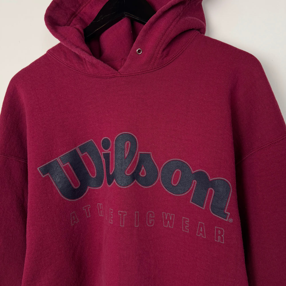 Vintage 90's WILSON Tennis Athleticwear Hoodie Sweatshirt