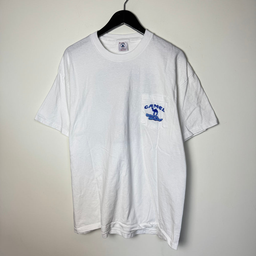 Vintage 90's CAMEL Cigarettes Groove Blender Pocket Tshirt
