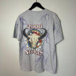 Vintage 2000 STURGIS Bike Rally All Over Print Lightning Tshirt
