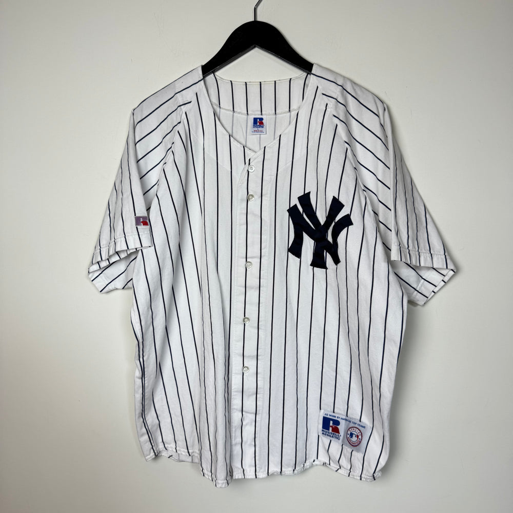 Vintage 90's MLB New York YANKEES Pinstripe Russell Athletic Jersey