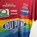 Vintage 90's NASCAR Racing Jeff Gordon Rainbow Tshirt