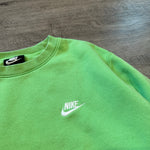 NIKE Swoosh Neon Green Crewneck Sweatshirt
