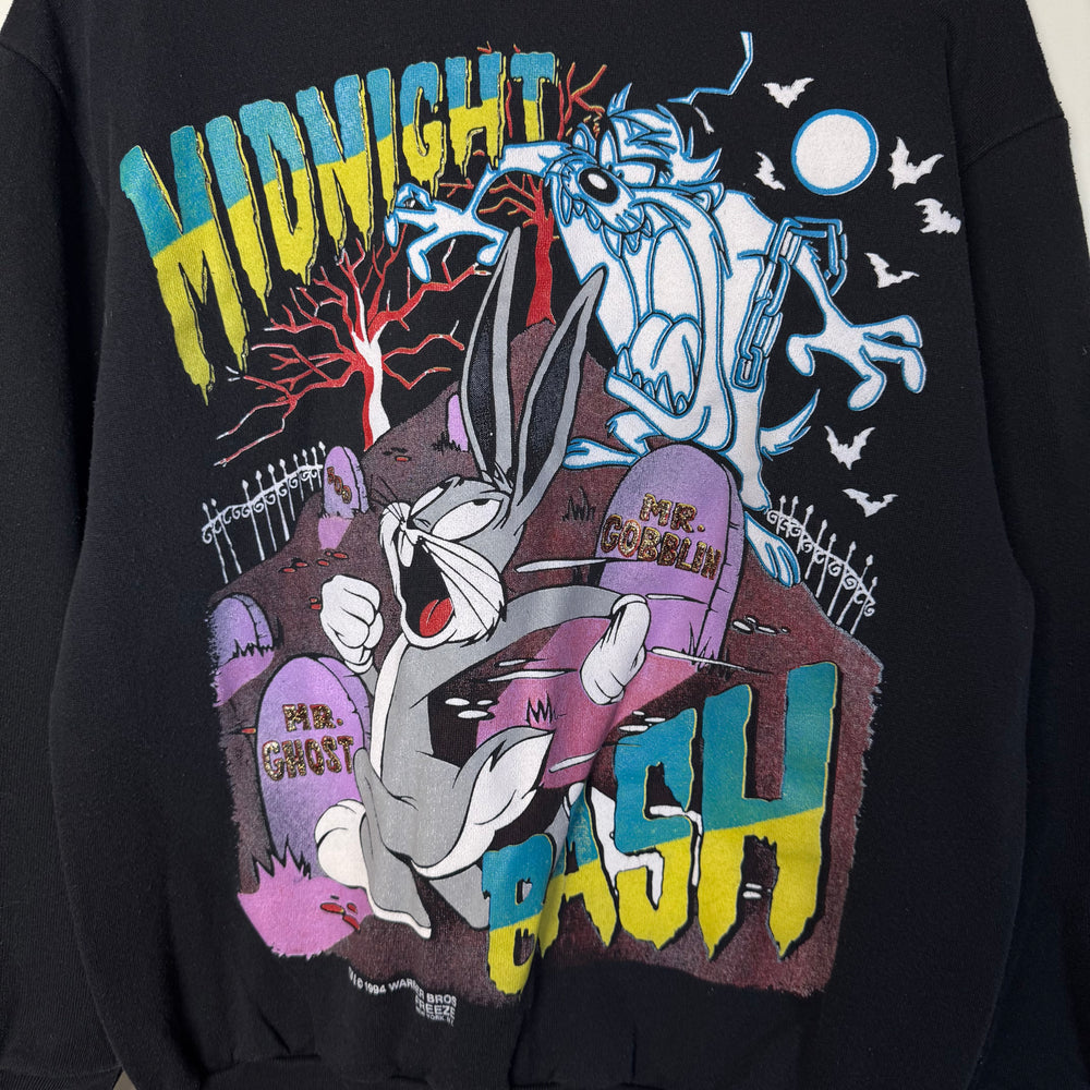 Vintage 1994 LOONEY TUNES Midnight Bash Halloween Sweatshirt