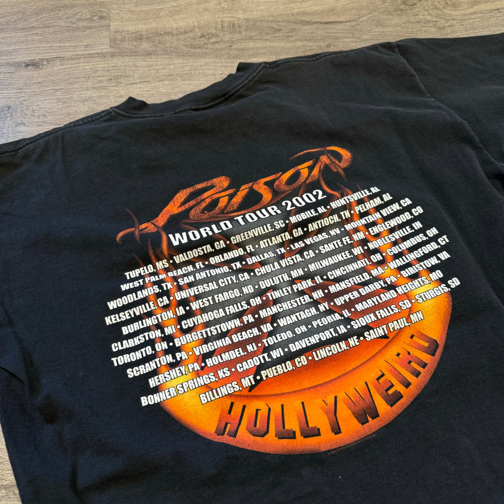 Vintage 2002 POISON Hollyweird Tour Tshirt