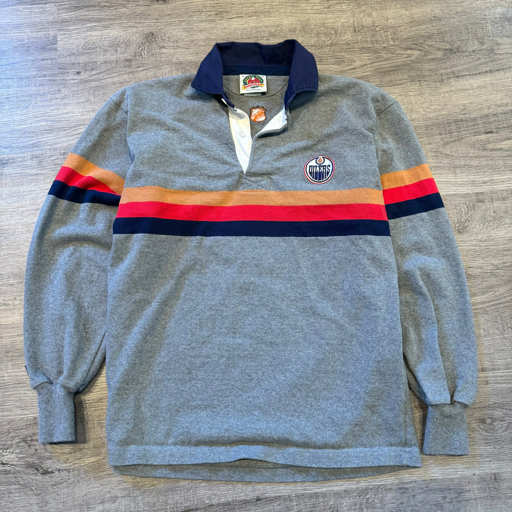 Vintage NHL Edmonton OILERS Rugby Sweatshirt