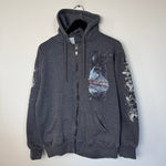 Vintage RIDE OUT THE STORM Biker Hoodie Sweatshirt