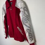 Vintage PELLE PELLE Wool & Leather Embellished Bomber Jacket