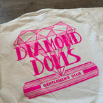 Vintage 90's Diamond Dolls Gentleman's Club Promo Tshirt