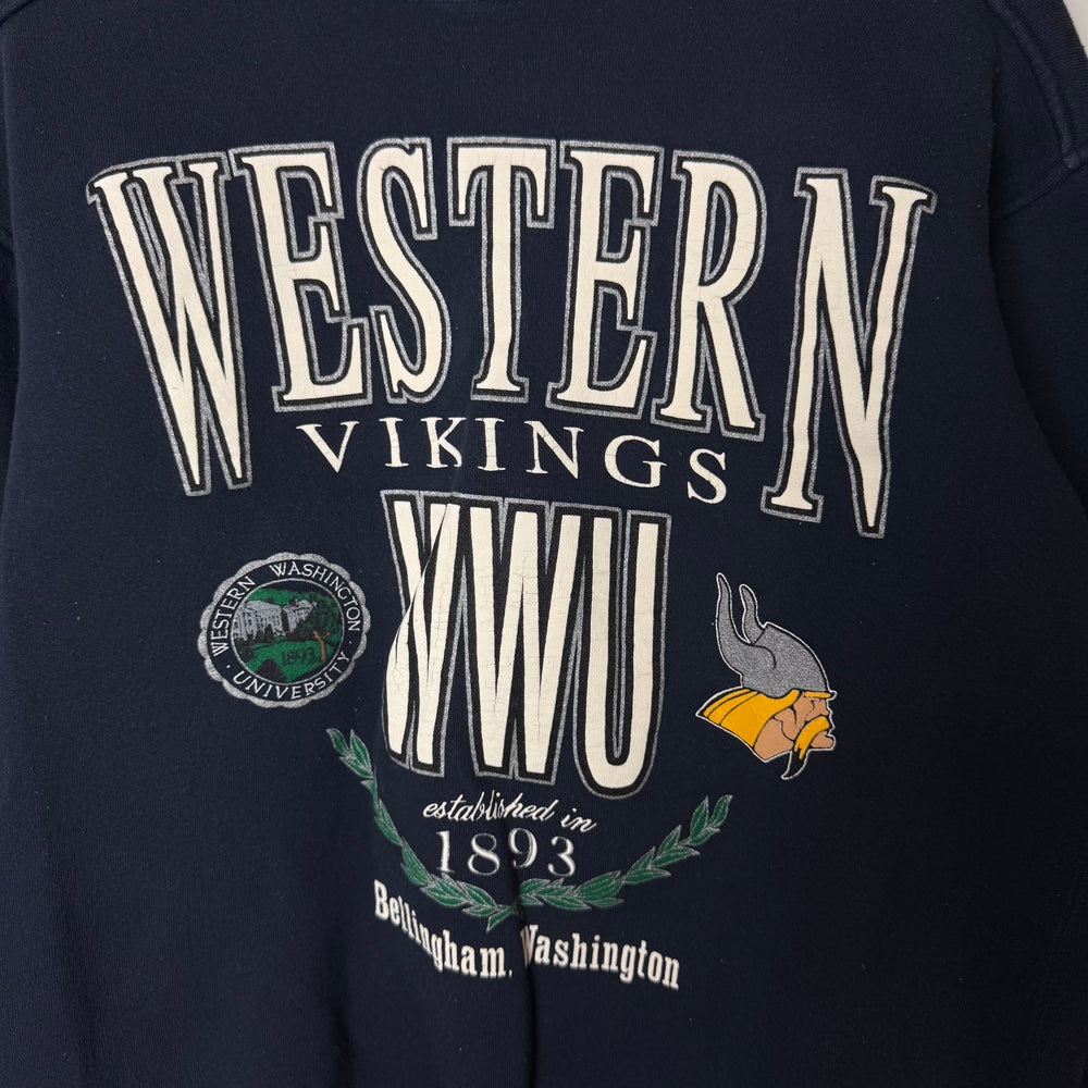 Vintage 90's WWU Western Washington University Varsity Sweatshirt