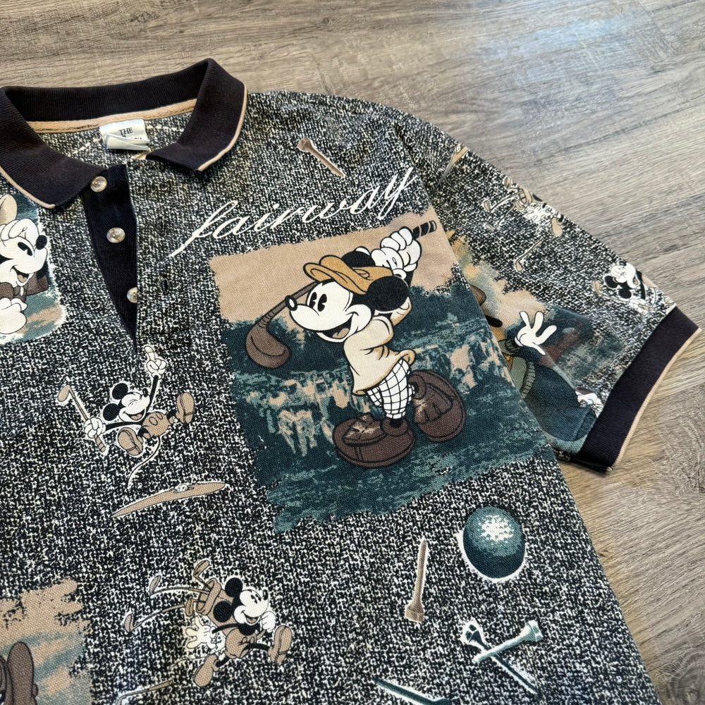 Vintage 90's DISNEY Mickey Mouse GOLF Polo Shirt