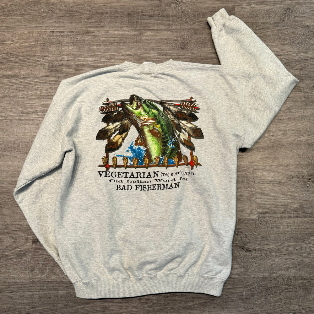 Vintage FISHERMAN Fresh Water Sweatshirt