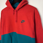 Vintage 90's NIKE Grey Tag Two Tone Hoodie Sweatshirt