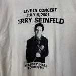 Vintage 2001 JERRY SEINFELD Stand Up Comedy Tour Tshirt