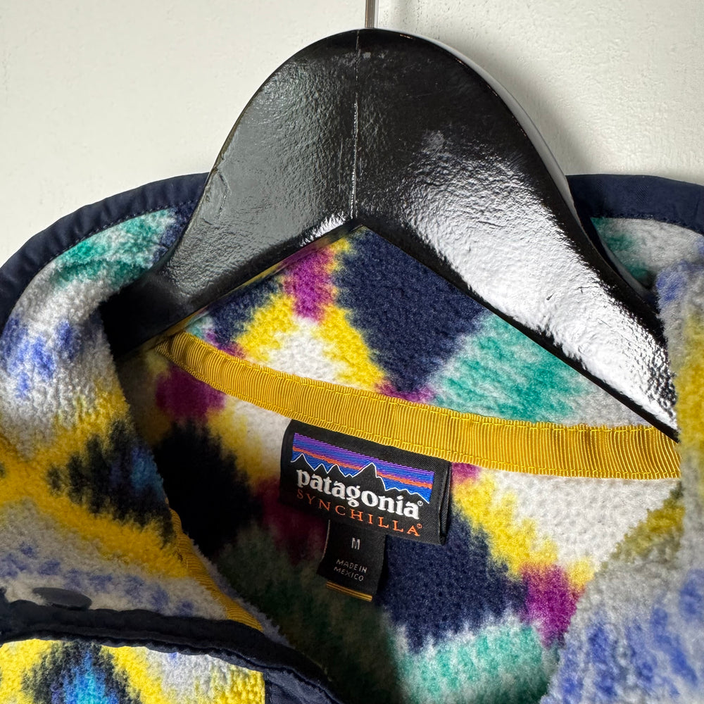 PATAGONIA Synchilla Patterned Fleece Snap T Sweater