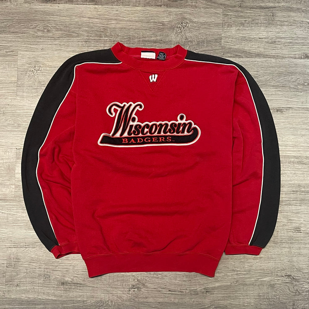 Vintage 90s UNIVERSITY OF WISCONSIN Badgers Crewneck Sweatshirt