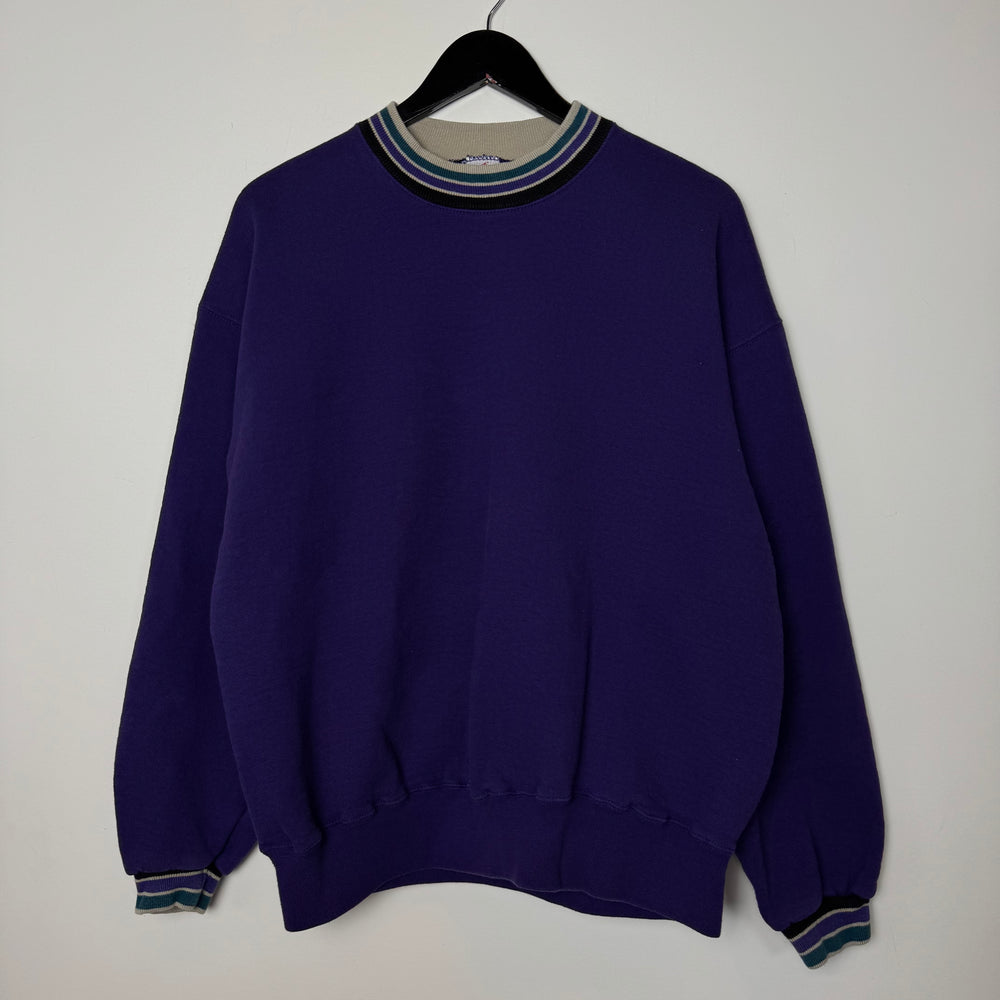 Vintage 90's JERZEES Ribbed Crewneck Sweatshirt