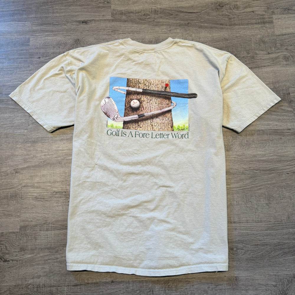 Vintage 90's GOLF is a FORE Letter Word Tshirt