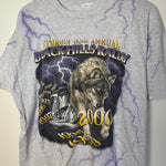 Vintage 2000 STURGIS Bike Rally All Over Print Lightning Tshirt