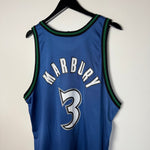 Vintage 90's NBA Minnesota TIMBERWOLVES Marbury Champion Jersey