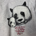 Vintage 90's PANDA Endangered Species Wildlife Sweatshirt