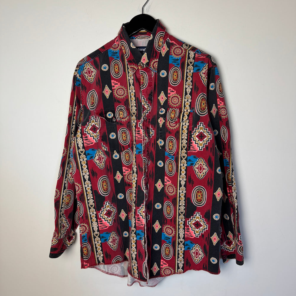 Vintage 90's WRANGLER Jeans Western Collared Shirt