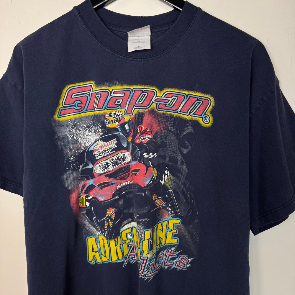 Vintage 90's SNAP-ON Snowmobiles Adrenaline Addicts Tshirt