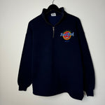 Vintage 90's HARD ROCK CAFE 1/4 Zip Sweatshirt