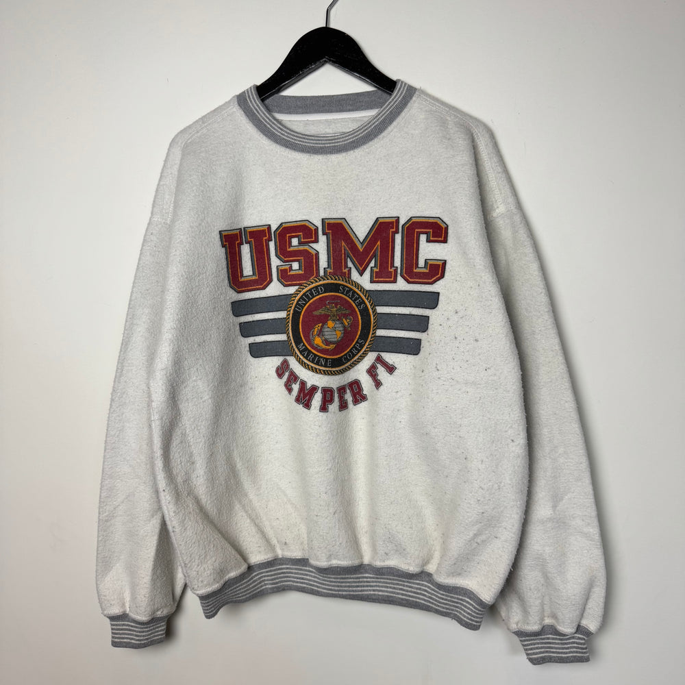 Vintage 90's USMC Marine Corps Varsity Sweatshirt